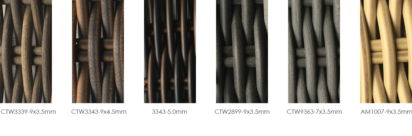 half round rattan half wider plastic wicker