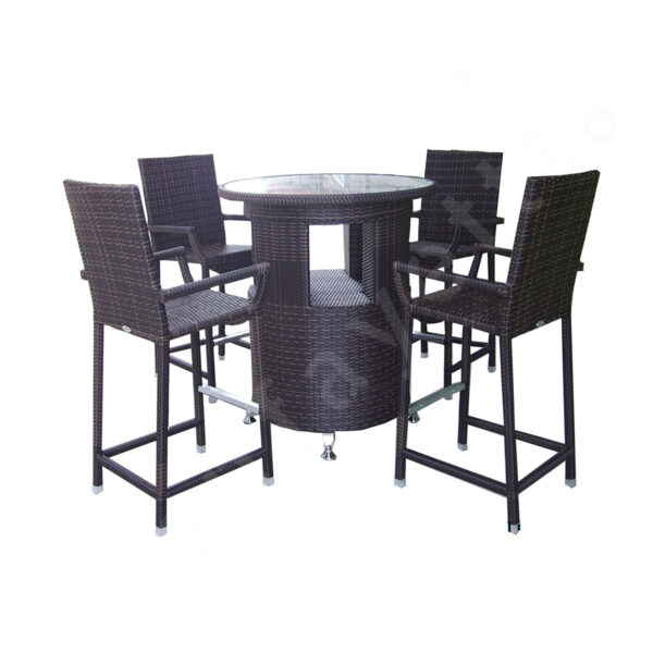 Bar Height Deck Table And Chairs Bar Height Dining Table Set Outdoor