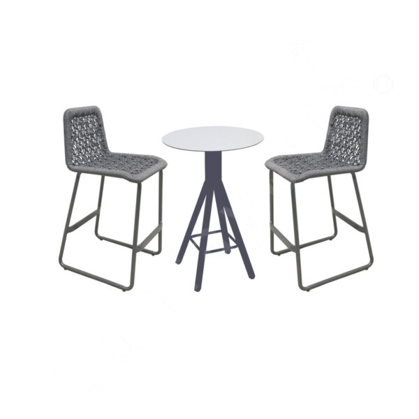 Bar Height Outdoor Table And 2 Chairs