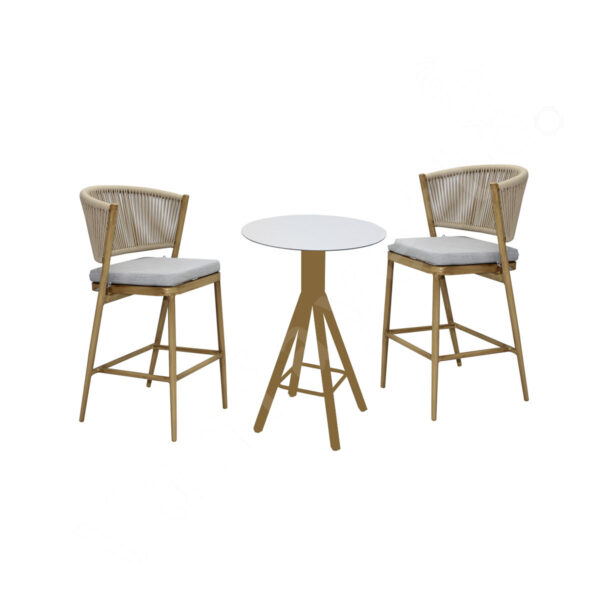Bar Height Outdoor Table And Chairs 3 Piece