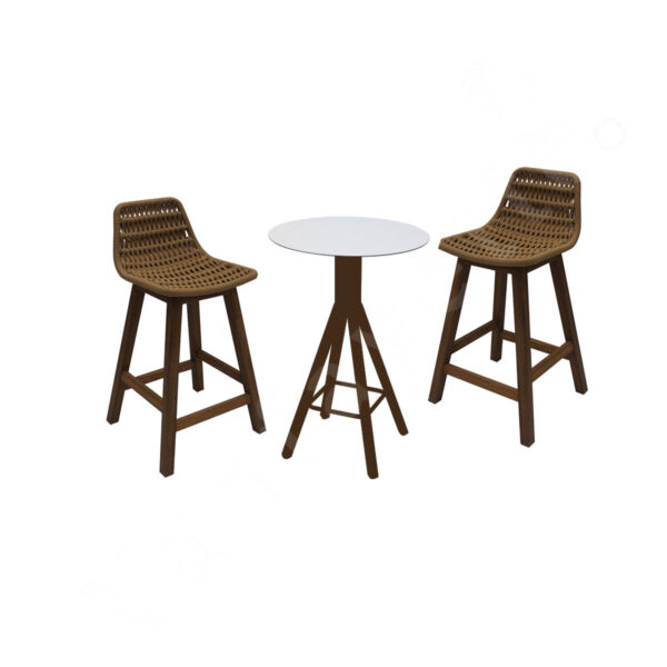 Balcony Bar With Stools Armless Outdoor Bar Stools