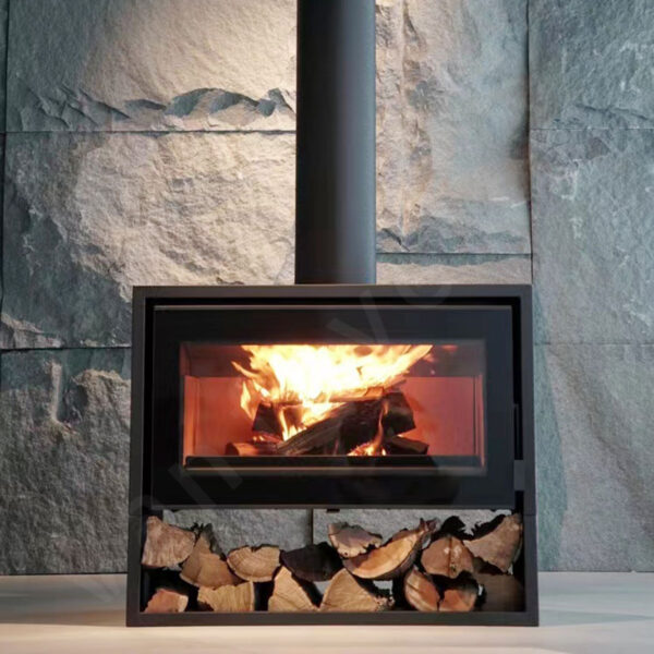 central fireplace