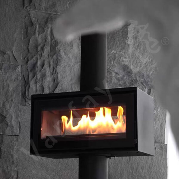 glass front wood stove