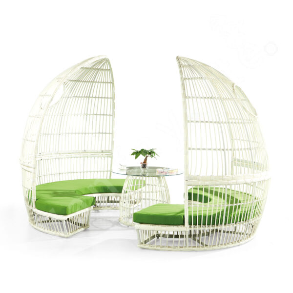 Garden Sofa Set With Canopy