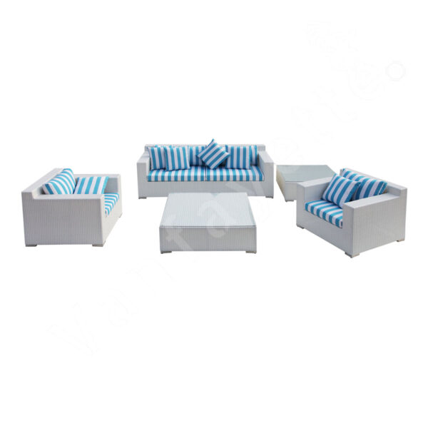 Garden Sofa Set White