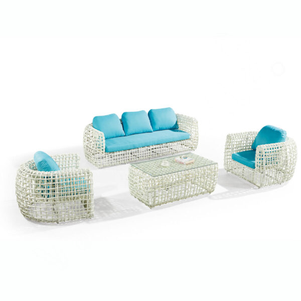 White Garden Sofa Set