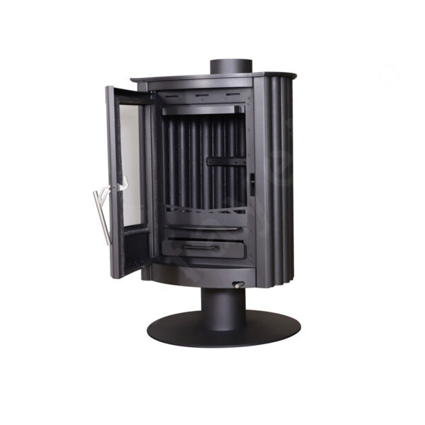 free standing indoor wood burning fireplace