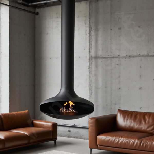 Hanging Log Burner & Hanging Wood Burning Stove with Classic UFO Design