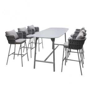 6 Person Bar Height Patio Set 6 Seater Outdoor Bar Setting