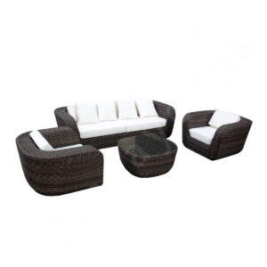 4 Piece Rattan Sofa Set
