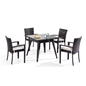 4 Person Garden Dining Set 4 Chair Patio Set With Table