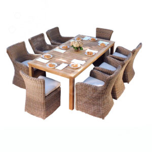 8 Person Outdoor Dining Table And Chairs
