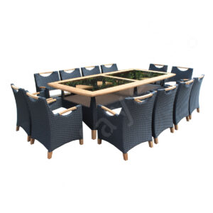 12 Seater Outdoor Table And Chairs 12 Person Outdoor Dining Set