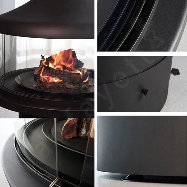 Hanging Fireplace Indoor – Best Indoor Wood Burning Stoves - Image 3