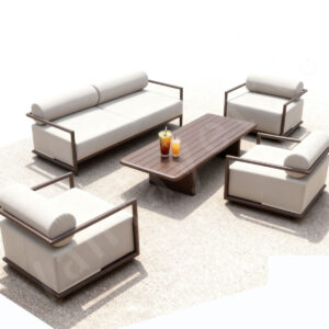 Grey Aluminium Garden Sofa Set Best Affordable Outdoor Sofa